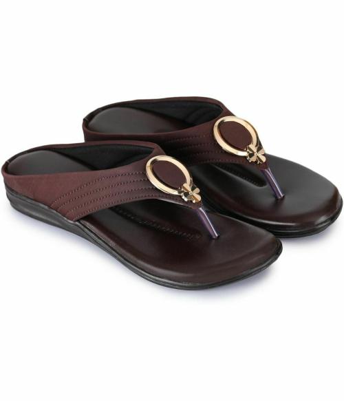 Rimboll Brown Flat Sandals for Women