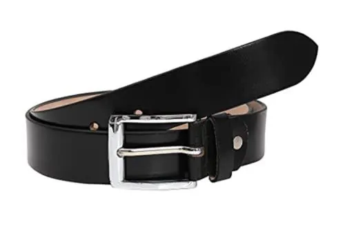 CIMONI Classic Orginal Gent's Leather Belt | Genuine Leather Belt for Men Formal (Color-Black, Length - 44 Inches, Waist upto -38)