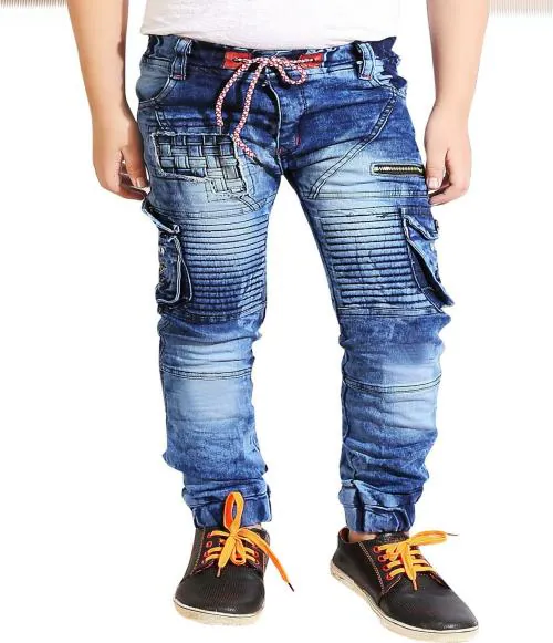 AD & AV Boys Multicolor Solid Denim Single Jeans