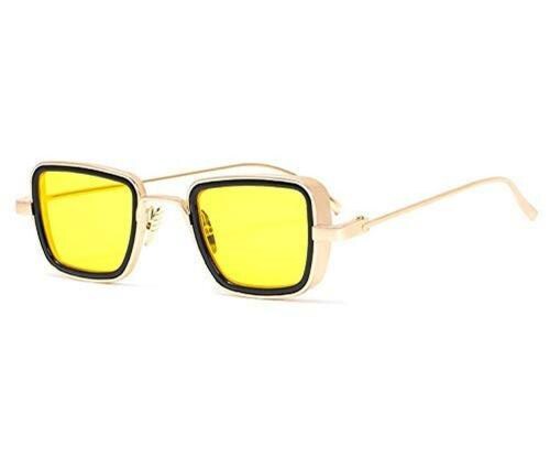 Ivy Vacker Metal Body Rectangular inspired from Tony Stark Sunglass, infinity War Iron Man Sunglass for Men & Boys