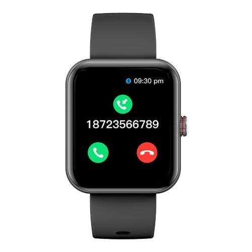 Mytrack Talk Bluetooth Calling Smartwatch (Black Strap, 1.7 Inch Wide SCREEN)