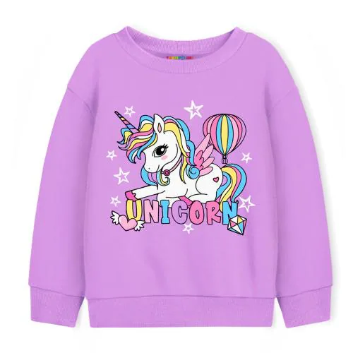 Trampoline Girls Printed Full Sleeve Sweatshirt (Pack of 1)