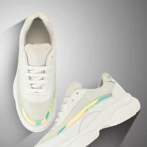 Axter White Casual Shoes For Women