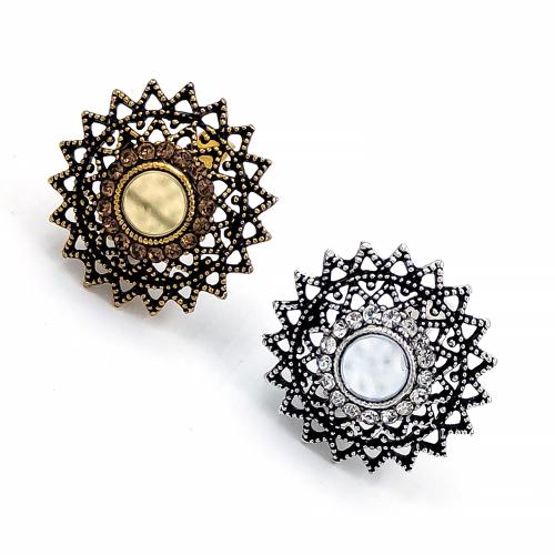 ZaffreCollections Silver and Gold Oxidised Adjustable Ring for Women and Girls (ZCRG0106)