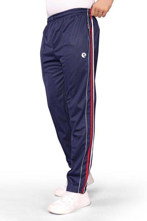 estro Men Blue Dyed Polyester Track Pants
