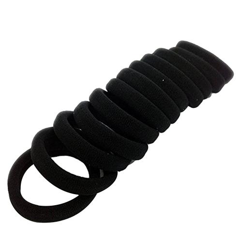 Myra Collection BLACK Hair Elastic Rubber Bands Ties Accessories for