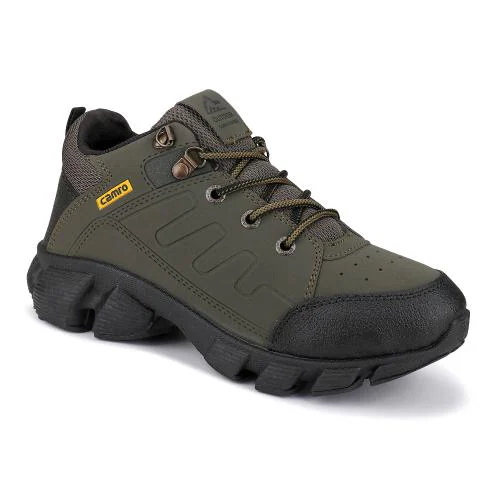 CAMRO Hulk-51 Lace Up Ankle Boots, Rexine Upper & PVC Sole for Trekking, Hiking & More