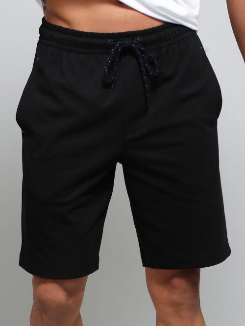 jockey Men Black Solid Cotton Shorts