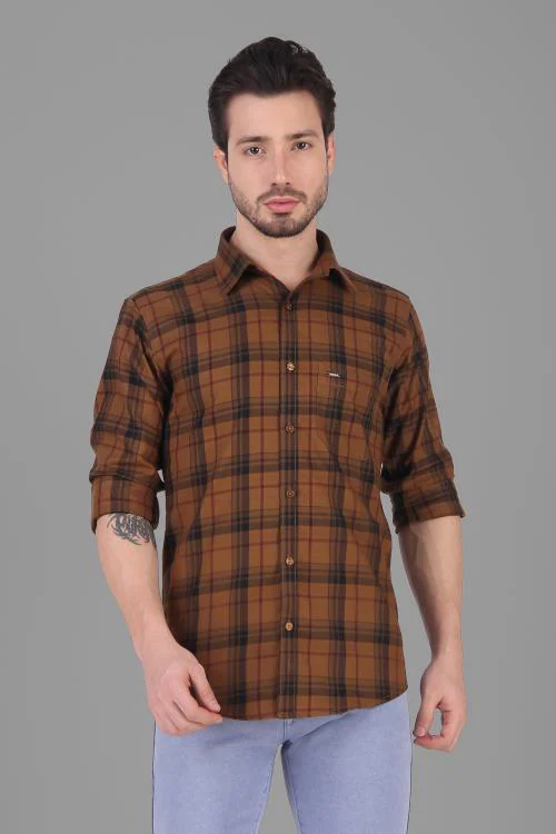 DESIGN UP MEN CASUAL LIGHT GREEN CHECK Shirt Available in a variety of solid colors and patterns, including plaids, stripes, and florals size XXXL