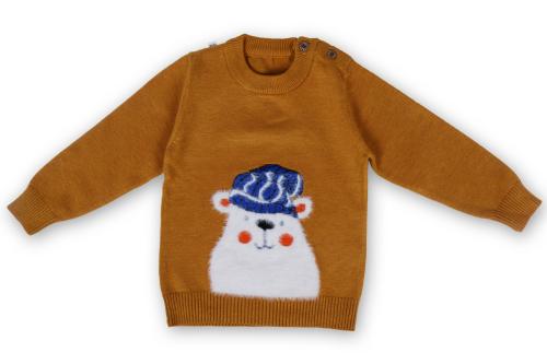 Pokory Baby Sweater Full Sleeve Round Neck Baby Warm Wool Sweater for Kids Boys and Girls Size 70