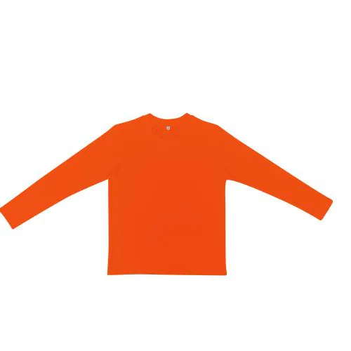 Diaz Boys Solid Pure Cotton T Shirt Orange