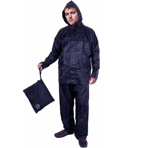 N G Products Mens Raincoat with Hood | Water Fighter-Rain Coat for Men | Waterproof Pant and Carrying Pouch