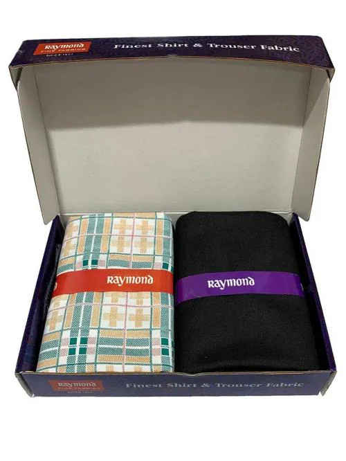 Raymond Pc-Cotton Shirt & Trouser Fabric in Moments Box Packing (Shirt-2.30 m, Pant-1.20 m)Moments-new-140