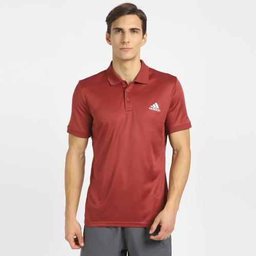 Adidas Men CLUB SOLID POLO Red Tennis Polo Shirt