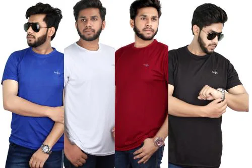 ARVIRA ROUND NECK DRI FIT 4PIECE SPORTS TSHIRTS COMBO 4001