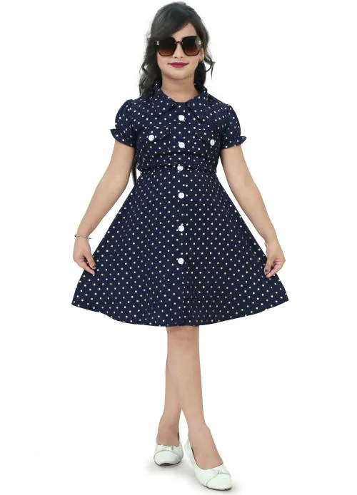 KAARIGARI Girls White Midi/Knee Length Party Dress | Dresses | Kids Wear | Girls Dress | Kids Dress | Frock | Frock Girls | Girls Frock | Dresses For Girls | Kids Girl Dress | Frock For Girls | Kids Wear Girls