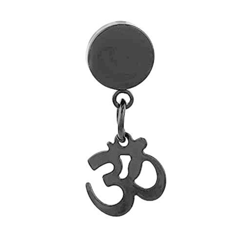 morir Stud Earring Black (Men and Boys)