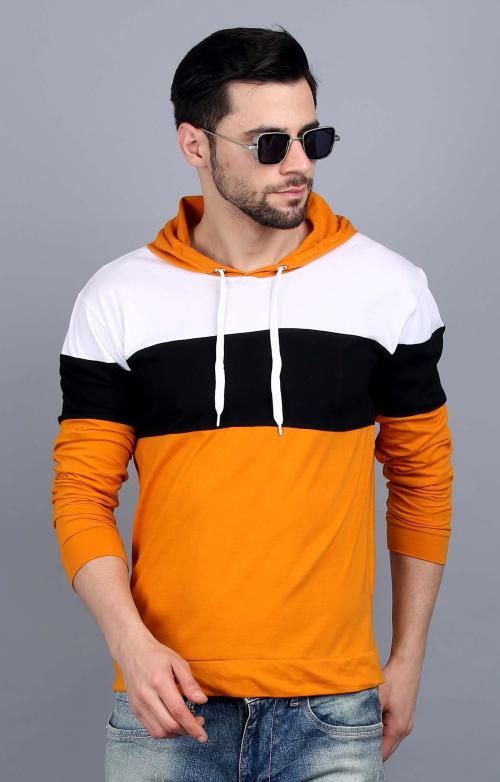 SCATCHITE Men Multicolor Colorblock 100% Cotton Tshirt