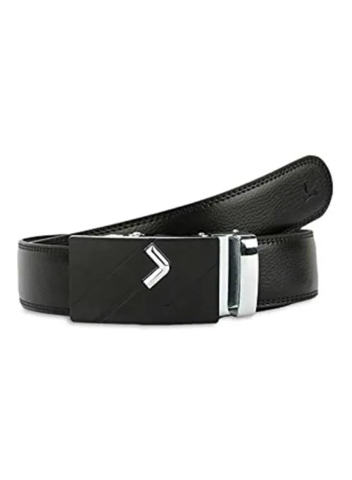Buy Pacific Gold Men Black Leather Belt Online at Best Prices in India