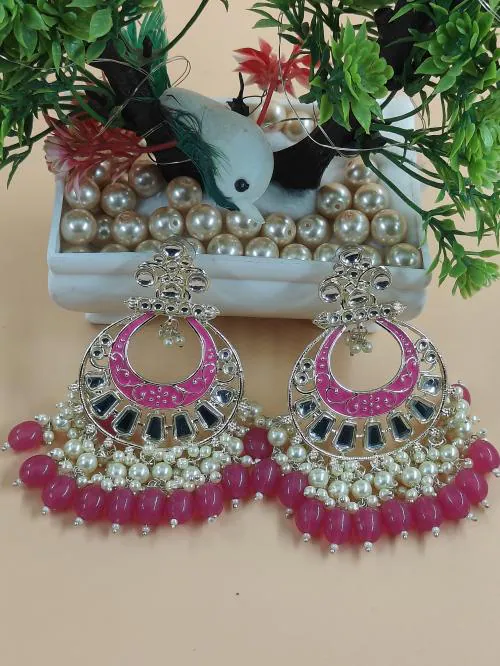 JIYANSHI FASHION Gold Plated Traditional Earrings for Women/Girls