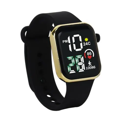 MVS Digital Square Dial Dummy Icons Multidigit Design Watch | Date & Month Display | for Boys & Girls |