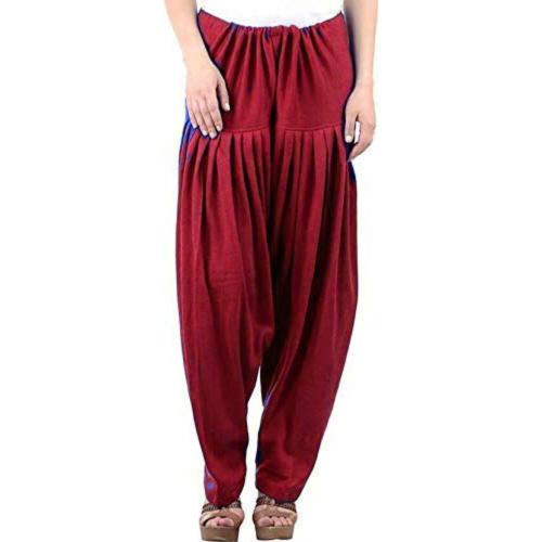 PI World Winter Woolen Patiala Salwar- Maroon