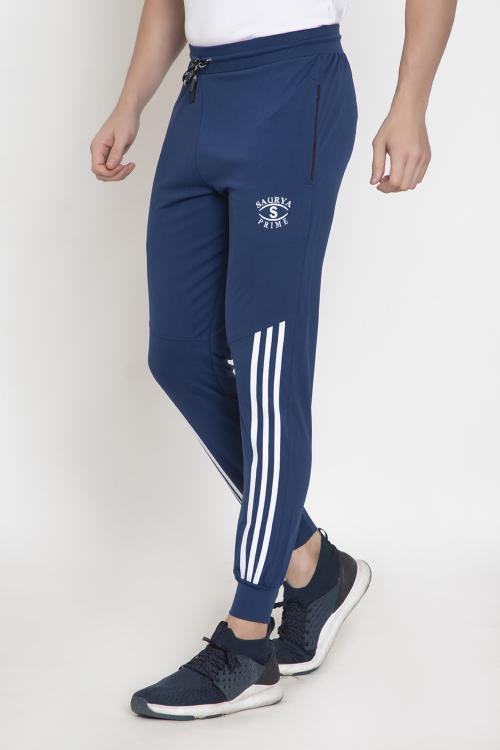 9LKHA MEN LYCRA TRACK PANT ROYAL BLUE JioMart
