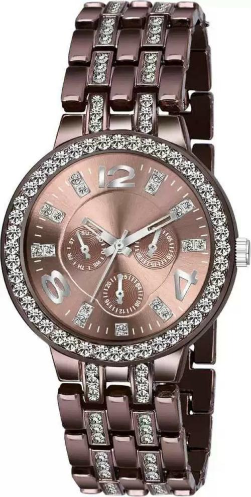 Selloria Analog Dial Rose Gold Band Rose Gold Watch For Women And Girls