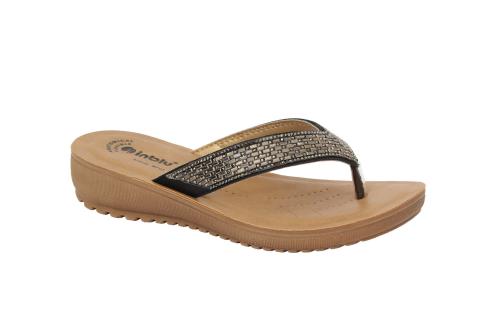 Inblu Gun Metal Casual Slipper for Women
