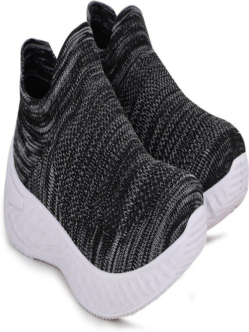 Sukun Woven Black Slip-ons