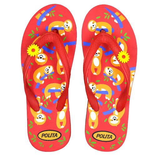 Polita Women Red Flip Flops Slipper (7 Uk)