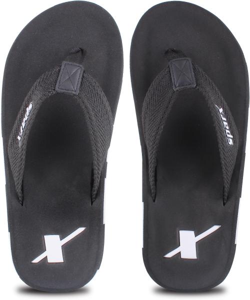 Sparx Men SFG-2115 Black White Flip Flops