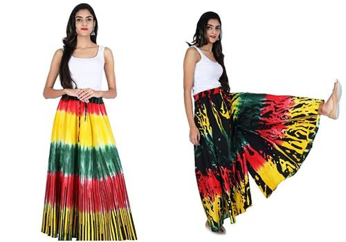 SHREE VITTHAL Women Multicolor Printed Cotton Palazzo