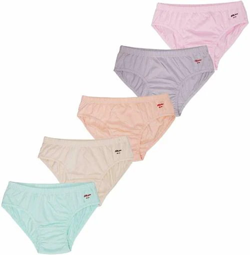Fitplus Women's Light Color Plain Panties (Pack of 5)