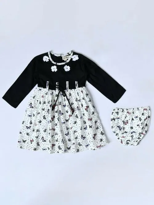 Buy Bella Moda Cotton Casual Fit And Flair Printed Full Sleeve Girls