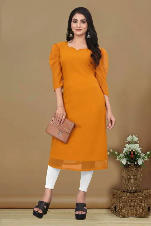 GOLAVIYA Cotton Kurti Women Casual Dress Dress Women's Festive Dresses Evening Dresses Women's Plain Straight Kurti Women's Blouse Dress Party Dress Cocktail Dress Midi Dress Bollywood Kurta Women Casual Top Tunic Dress Georgette A-Line Kurta