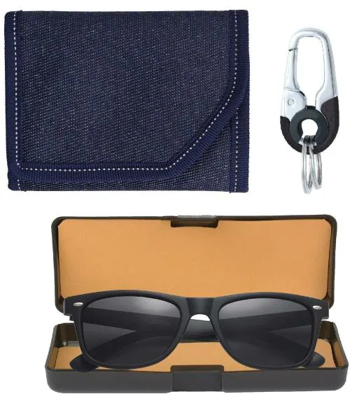 Buy Mundkar Men Wallet,Sunglass And Keychain Combo Online at Best