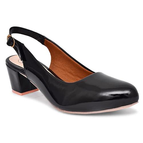 Buy La Indiano Women Sandal Block Heel 2 inches (Black) Online at Best