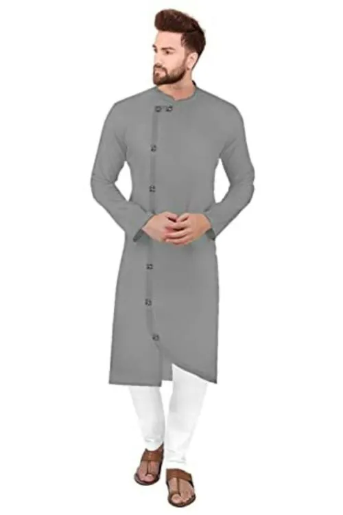 Buy Roots4 Creation Grey Cross Kurta Set 42 Online at Best Prices in ...