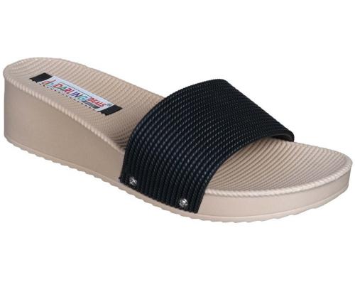 Darling Deals Women Slides (Black, Beige)size 3