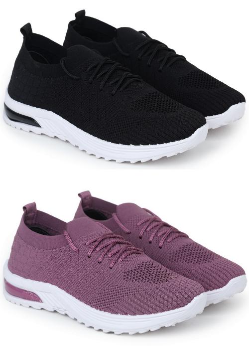 Fabbmate 2 Pair Casua Shoes for Women's Multicolor UK 7