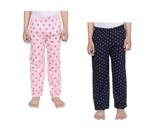 IndiWeaves Boys Printed Soft Cotton Regular Fit Pyjamas Lower (Pack of 2)