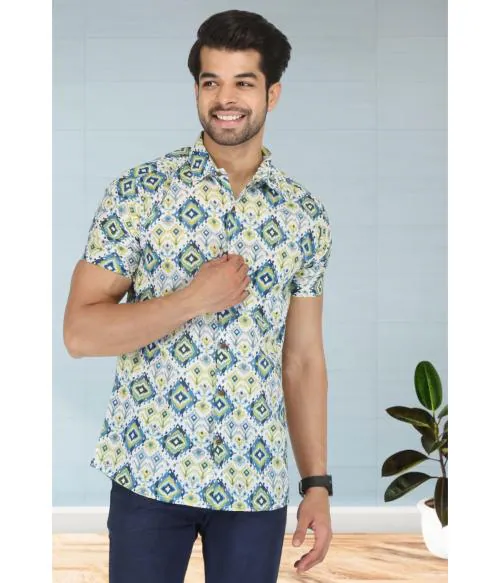 BASE 41 Printed Casual Shirt for Men