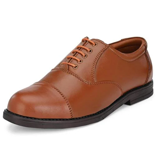 Vitoria Tan Lace-Up Formal Shoes For Men And Boys