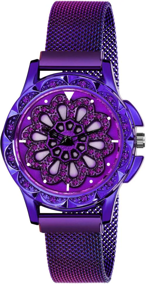TRUE COLORS Analog Purple Dial Purple Strap Watch for Women