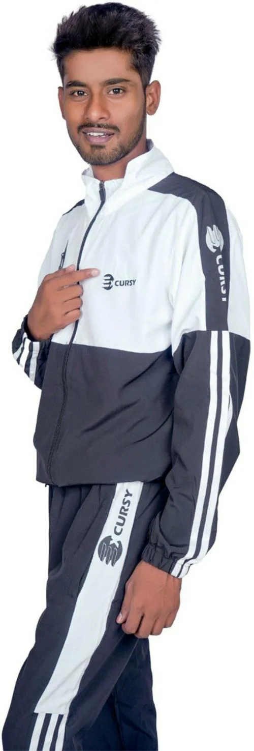 EXCURSY Solid Men Track Suit