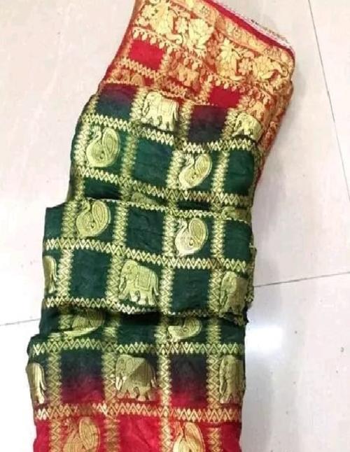 Shruti Bandhani Fancy Jaipuri Gahrcgola Function Wear Saree