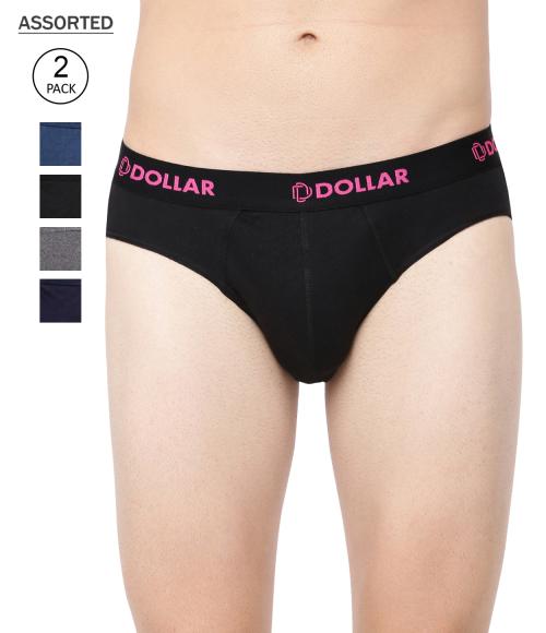 Dollar Bigboss Men's Assorted Pack of 2 Activa Brief