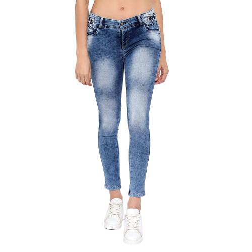 women /girls light blue jeans