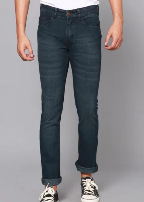 Trendzo Mens Casual Charcoal Jeans